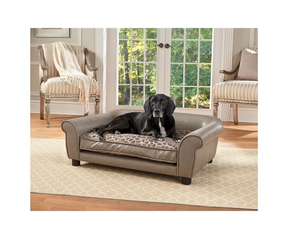 Enchanted Home Pet Rockwell Pet Sofa - L - Pewter