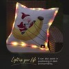 18" x 18" LED Light-Up Throw Pillow – Indoor/Outdoor Santa Christmas Cushion with Flashing Edge Lights for Sofa, Patio, Camping & Gifts - 4 of 4