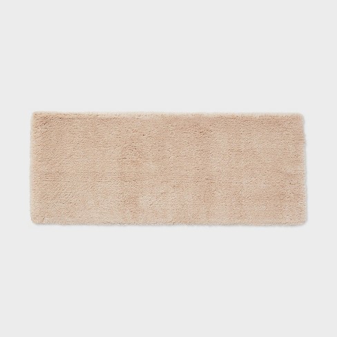 Spa Plush Contour Bath Rug Almond - Threshold™