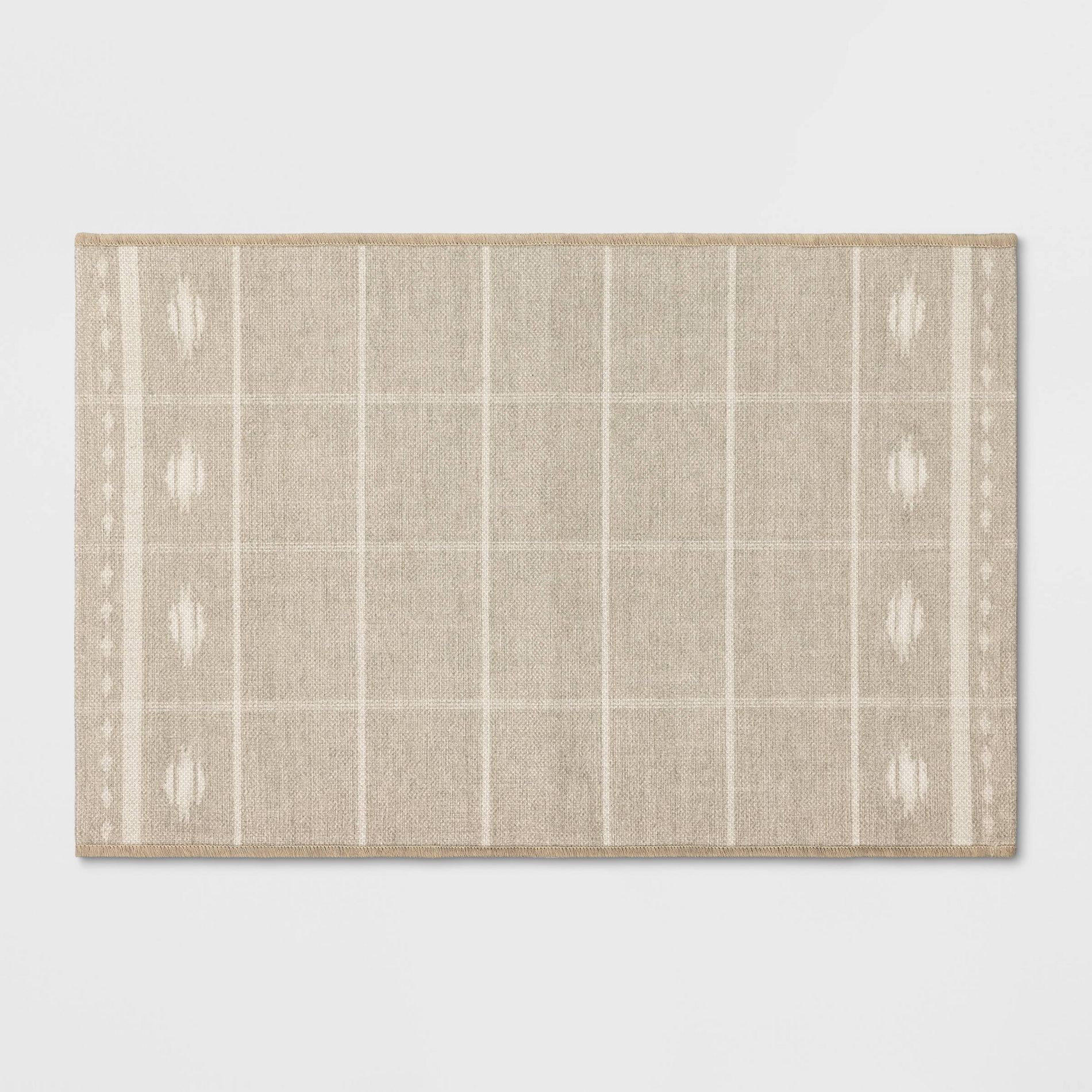 24"x36" Ikat Striped Scatter Accent Rug Khaki - Threshold™