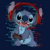 Boy's Lilo & Stitch Red and Blue Gamer T-Shirt - 2 of 4