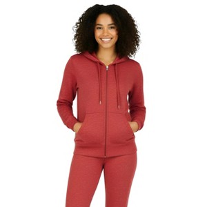 Spruce Fashion Women's Leisure Fleece Zip-up Hoodie - 1 of 4