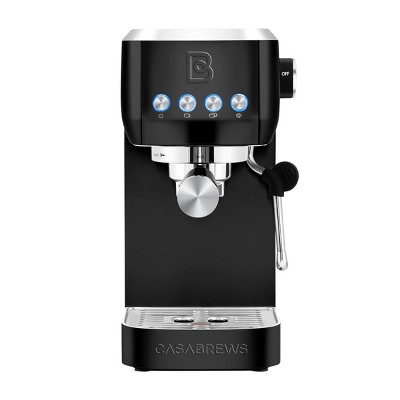 CASABREWS 3700Essential Stainless Steel Compact Espresso Machine: 20-Bar, Milk Frother, Volume Control