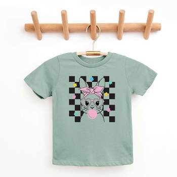 The Juniper Shop Checkered Groovy Bunny Youth Short Sleeve Tee