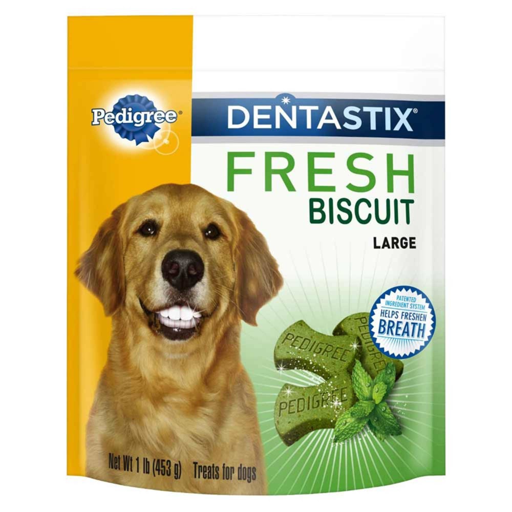 UPC 023100110103 product image for PEDIGREE DENTASTIX Fresh Biscuit Large Treats for Dogs - 1 Pound | upcitemdb.com