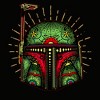 Men's Star Wars: The Empire Strikes Back Sugar Skull Boba Fett Glow Long Sleeve Shirt - 2 of 4