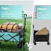 DOMETOUR 440lbs Collapsible Foldable Wagon Cart with Strapping System, Beach Utility Cart for Camping, Shopping Sports Gardening Fishing - 4 of 4