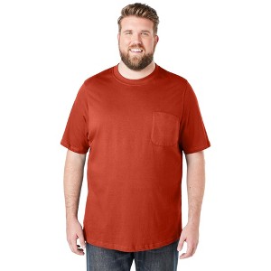 Boulder Creek by KingSize  Heavyweight Crewneck Pocket T-Shirt - 1 of 4