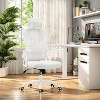 SEVOBAL Task and Office Chairs, Comfortable Office Chair, Home Office Desk Chair with Headrest, White, 23.43"*23.43"*56.69" - 4 of 4