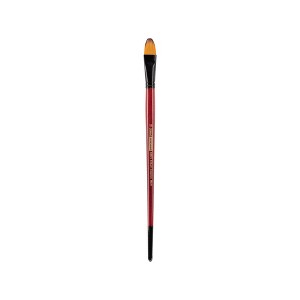 Creative Mark Ebony Splendor Short-Handled Synthetic Sable Paint Brush, Filberts, Teijin Multi-Filament Hair, Handcrafted Synthetic Paint Brushes for - 1 of 4