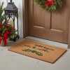 HomeRoots 17" X 29" Brown Black And Green Christmas Outdoor Coir Door Mat - 2 of 4