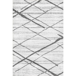 Nuloom Trellis Stripes Pet Friendly Machine Washable Area Rug - 1 of 4