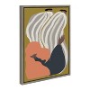 Kate and Laurel Sylvie Quarantine Series Portrait 2 Framed Canvas by Keely Reyes, 18x24, Gray - 2 of 4