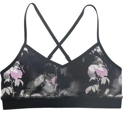 Skechers Womens Ink Floral Print Sports Bra