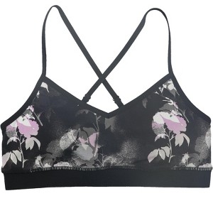 Skechers Womens Ink Floral Print Sports Bra - 1 of 2