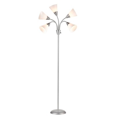 5 Head Floor Lamp White - Room Essentials™