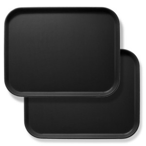 Jubilee (Set of 2) Rectangular Restaurant Serving Trays - NSF Certified Non-Slip Food Service Trays - 1 of 4