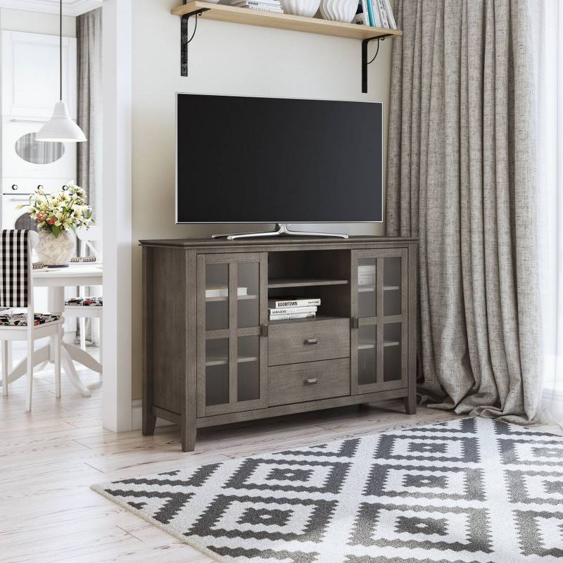 Stratford Solid Wood Tall TV Stand for TVs up to 55" - WyndenHall, 2 of 6