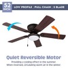 Prominence Home Benton 52 Inch Indoor LED Ceiling Fan with Pull Chain, Bronze - 4 of 4