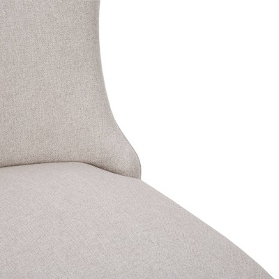 Helena Cream and Gray Upholstered Parsons Dining Chair