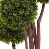 Artificial 4ft Boxwood Topiary Tree X5 UV Resistant Indoor/Outdoor - Nearly Natural - image 3 of 3