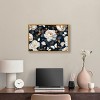 Art Remedy Navy Elegance Floral Elegant realistic Floral Wall Art Framed - 2 of 4