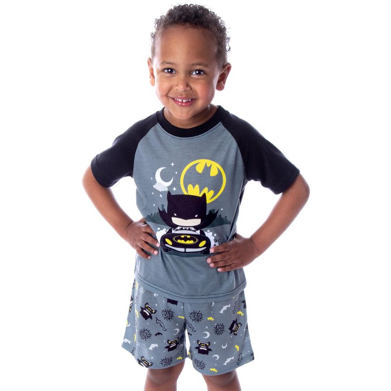 DC Comics Toddler Boys' Batman Pajamas Night Riding 2 Piece Pajama Set Night Cruising, 1 of 6