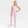 Girls' Crossover Ruffle Waistband Leggings - All In Motion™ - 3 of 3