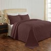 Waves Cotton Matelasse Decorative Bedspread and Pillow Sham Set by Blue Nile Mills - 2 of 4