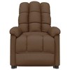 vidaXL Recliner Brown Fabric - 3 of 4
