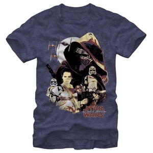 Men's Star Wars The Force Awakens Light Side and Dark Side T-Shirt - 1 of 3
