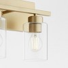 Quorum Lighting Carter 3 - Light Vanity in  Aged Brass - 3 of 4