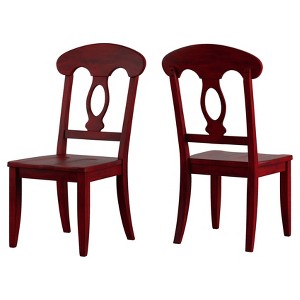 South Hill Napoleon Back Dining Chair (Set Of 2) - Rich Ruby - Inspire Q, Red