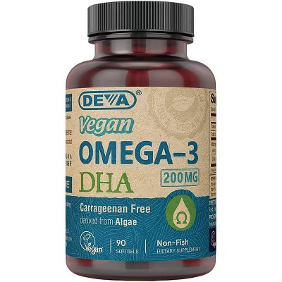 Deva Vegan Omega-3 Dha 90 Vegan Softgels.