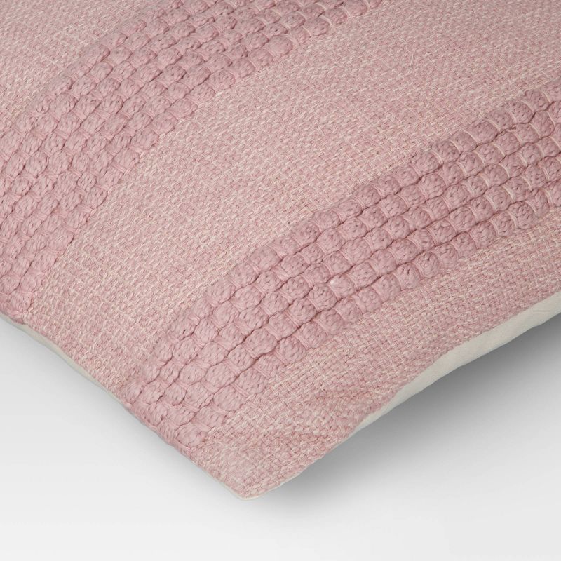Textural Woven Square Throw Pillow Mauve - Threshold&#8482;, 5 of 8