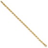 Black Bow Jewelry 4mm 14K Yellow Gold Solid Fancy Link Chain Bracelet - 2 of 3