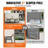 VEVOR Retractable Side Awning, 71''x 118'' Outdoor Privacy Screen, 180g Polyester Water-proof Retractable Patio Screen - 4 of 4