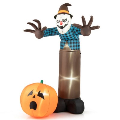 Syemin Decorative Holiday Scene Props Halloween Inflatable Decoration Giant Halloween Inflatable Ghost Decor Party Yard Decoration, Brown, 48"*60"*84"