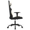 vidaXL Gaming Chair with Footrest, Black and Cream, Fabric - 4 of 4