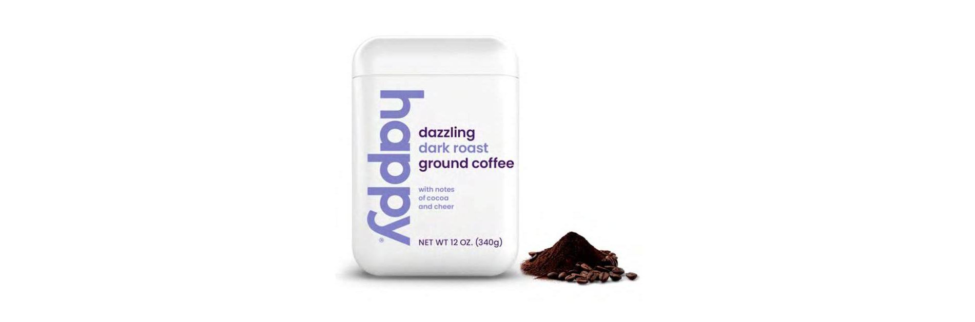 Happy Dark Roast Ground Coffee - 12oz