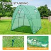 EAGLE PEAK Tunnel Greenhouse Garden Green House, 70.9"x70.9"x78.7", Clear/Green - 4 of 4