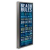 Stupell Industries Beach Rules Relax Breathe, 15" x 31" - 3 of 4