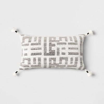 Oversized Modern Geometric Patterned Lumbar Throw Pillow - Threshold™