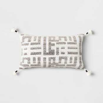 Oversized Modern Geometric Patterned Lumbar Throw Pillow - Threshold™