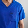 Members Only Men's Manchester V-Neck Scrub Top With Waist & Sleeve Pockets - 4 of 4