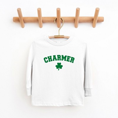 The Juniper Shop Charmer Clover Toddler Long Sleeve Tee