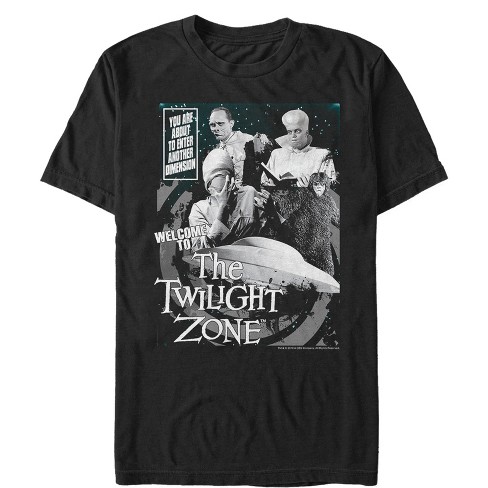 Men's The Twilight Zone Welcome Collage T-Shirt - Black - Medium