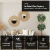 Cypress & Alabaster | Handmade 5' Artificial Olive Topiary Tree In Home Basics Starter Pot Made With Real Wood And Moss Accents - 4 of 4