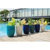 SpassWay 17" Dia Outdoor Indoor Ceramic Planter Pot Decorative Planter with Drainage Hole Patio Flower Pot - 4 of 4