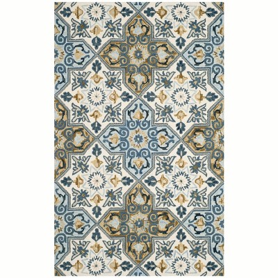 Suzani SZN380 Hand Hooked Indoor Area Rug  - Safavieh